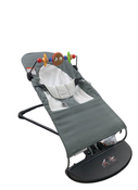 used BabyBjorn Bouncer Balance, Dark Grey/Grey, Black Frame