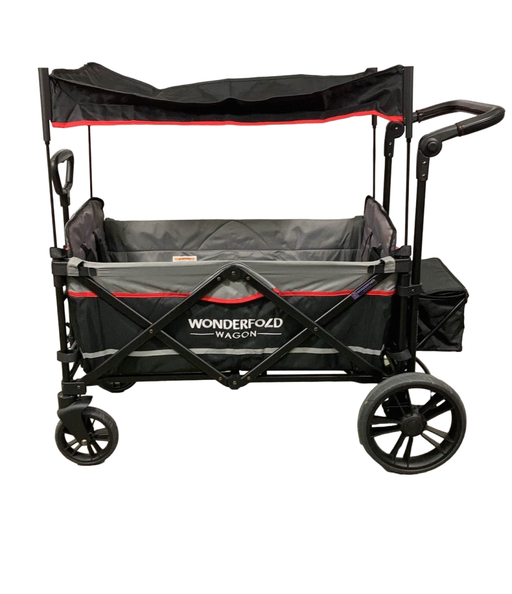 secondhand Wonderfold X2 Push + Pull Double Stroller Wagon, 2021, Black