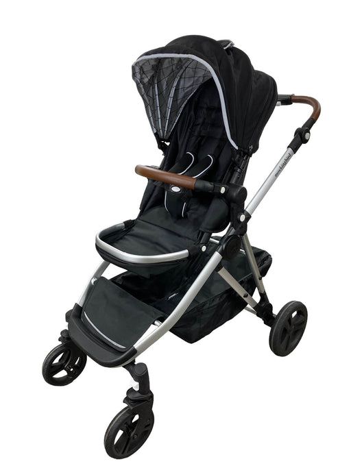 secondhand Mockingbird Single to Double Stroller, 2022, Silver with Penny Leather, Windowpane, Black-HIDDEN CHECKING WHY NO CANOPY