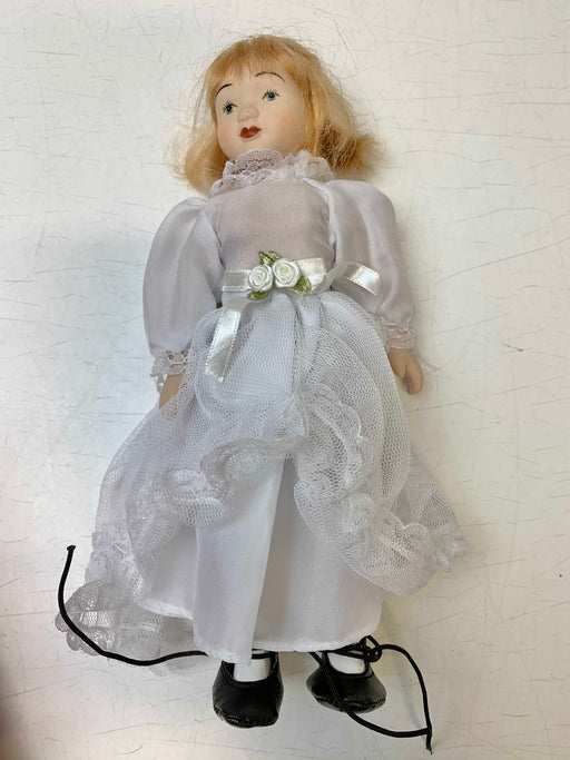 secondhand Baby Doll With Clothes, Porcelain