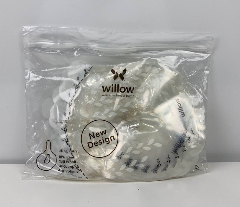 used Willow 48-Count 4 oz Spill-Proof Breast Milk Bags