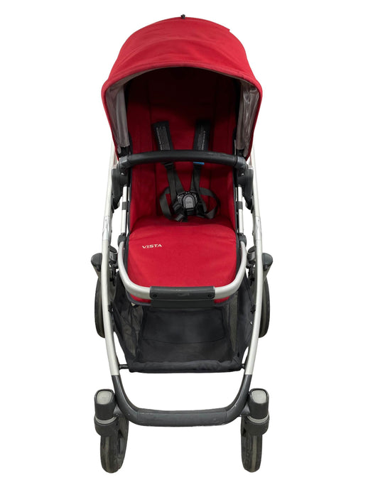 secondhand UPPAbaby VISTA Stroller, Denny (Red Melange), 2017