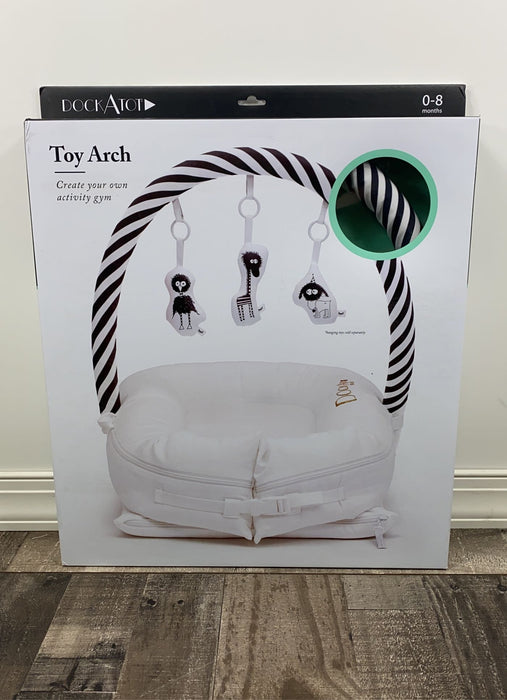 used Dockatot Toy Arch Deluxe+ Dock (Black/White)