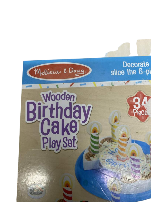 Melissa & Doug Wooden Birthday Party Cake