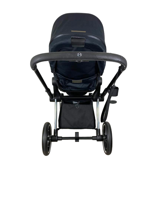 Cybex PRIAM Stroller, Chrome With Black Details, Deep Black, 2019