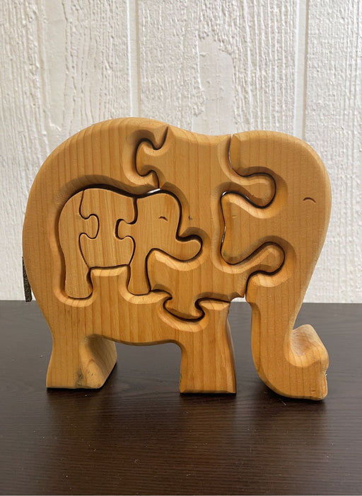 used Wooden Elephant Puzzle