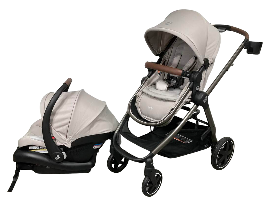 used Maxi-Cosi Zelia2 Luxe Travel System, New Hope Tan, 2023