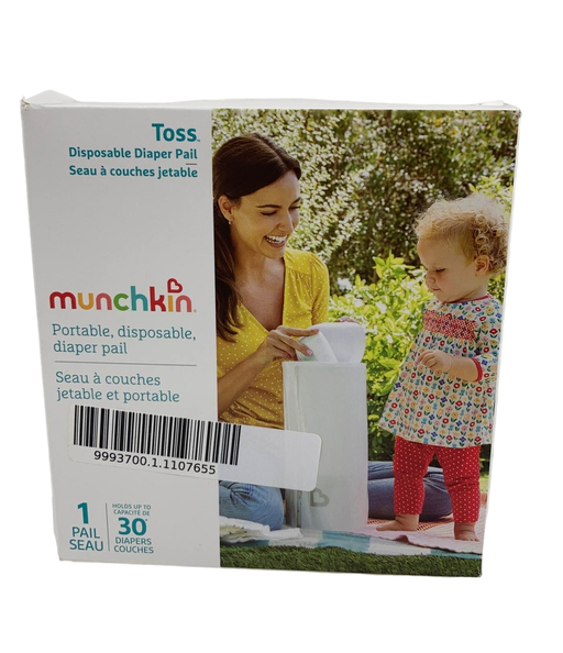 used Munchkin Toss Disposable Diaper Pail - HIDDEN NEEDS PHOTOS