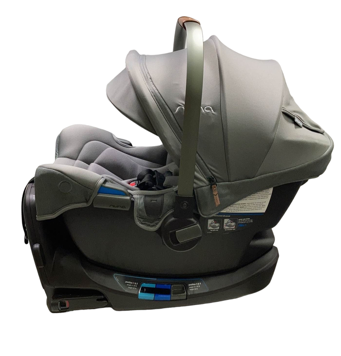 secondhand Nuna PIPA rx Infant Car Seat with RELX Base, 2022, Granite