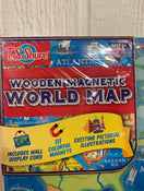 secondhand T.S. Shure Wooden Magnetic World Map