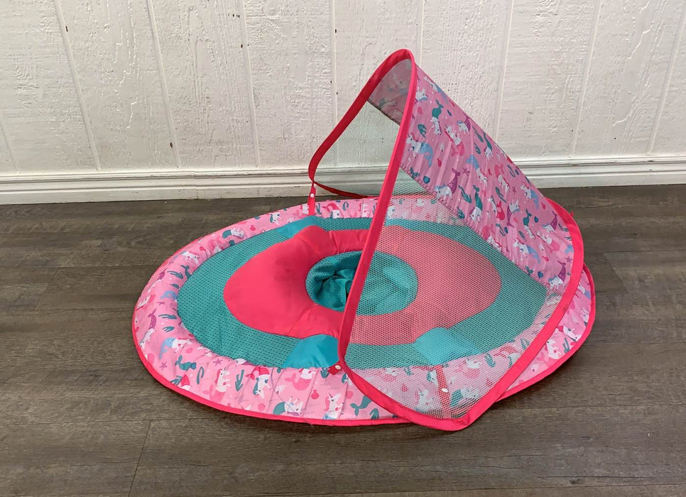 secondhand SwimWays Baby Spring Float with Sun Canopy