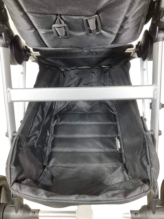 Mockingbird Single Stroller, 2023, Bloom, Watercolor Drops, Silver With Penny Leather