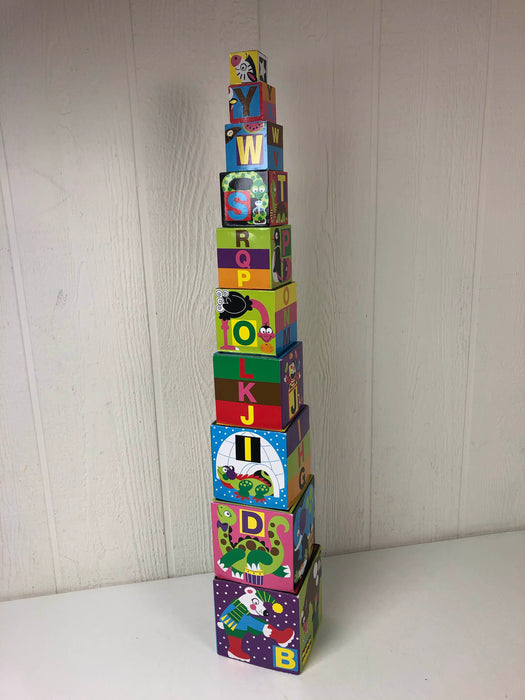 used Melissa & Doug Alphabet Stacking And Nesting Blocks