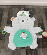 used Bright Starts Tummy Time Prop & Play Mat, Polar Bear