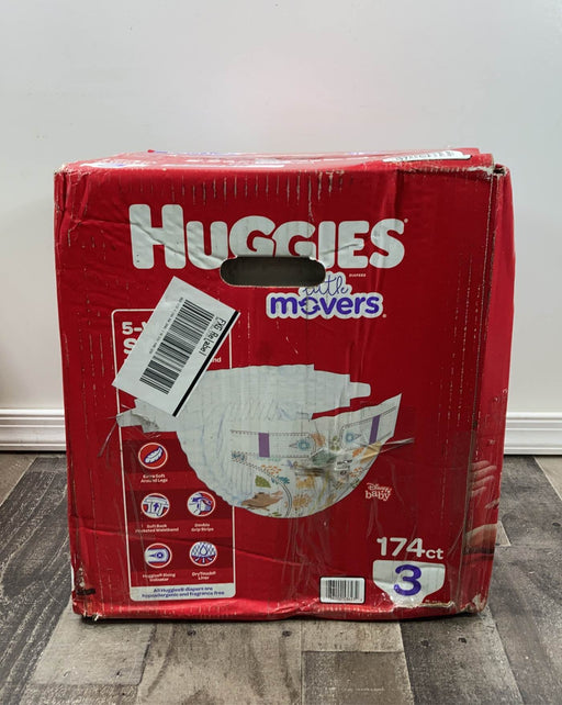 used Huggies Little Movers 174 Count, Size 3