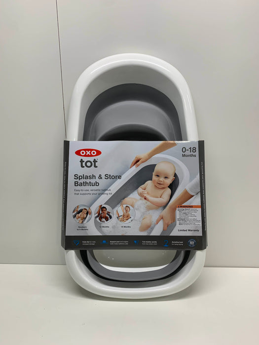 used OXO Tot Splash & Store Baby Bathtub