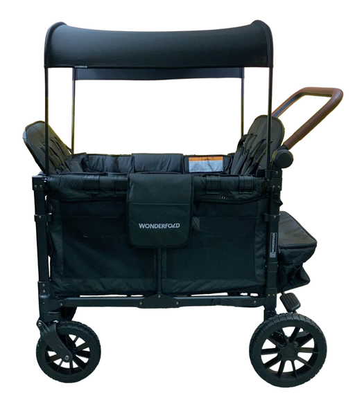 used Wonderfold W4 Luxe Quad Stroller Wagon, Volcanic Black, 2023