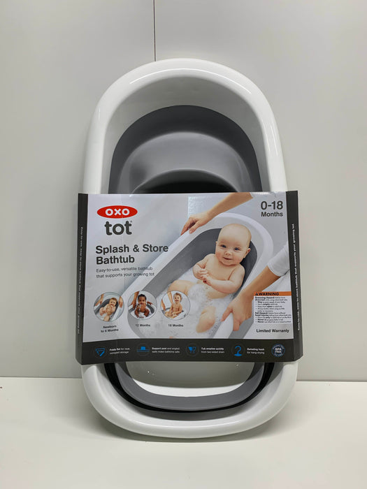 used OXO Tot Splash & Store Baby Bathtub