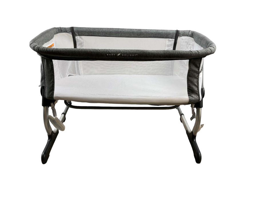 used Baby Delight Beside Me Dreamer Bassinet & Bedside Sleeper, Charcoal Tweed