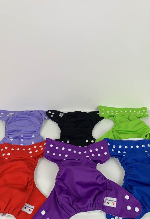 used Alva Baby One Size Adjustable Cloth Diapers