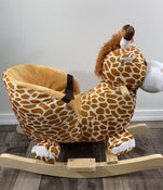 used Kinsuite Ride-On Rocking Wooden Horse Style Girrafe