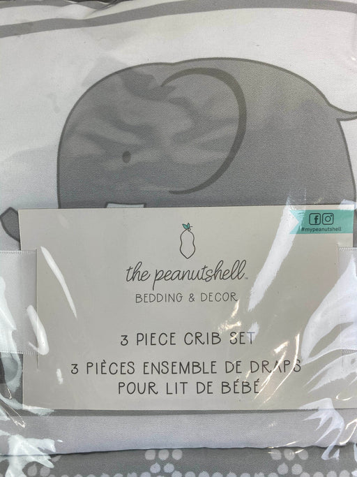 used PS by the Peanutshell 3 Piece Crib Bedding Set