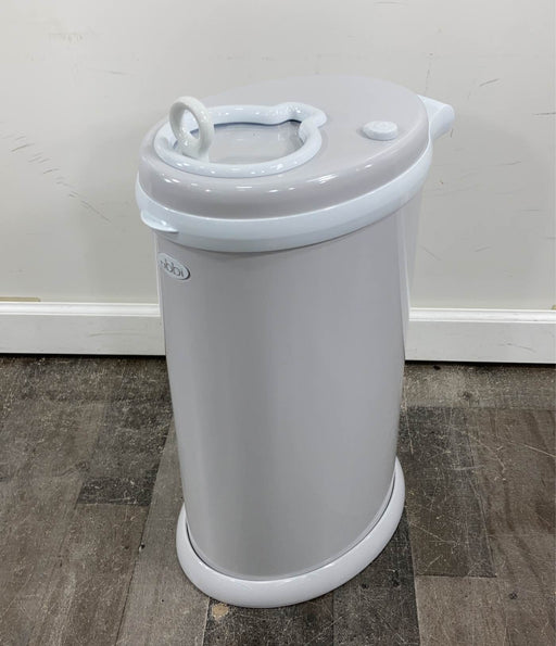 secondhand Ubbi Diaper Pail, Grey