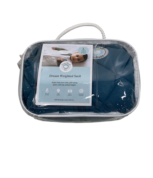 used Dreamland Weighted Sleep Sack, 12-24 months, Ocean Blue-HIDDEN PHOTO LOCATION 5/13