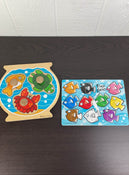 used BUNDLE Melissa & Doug Wooden Puzzles