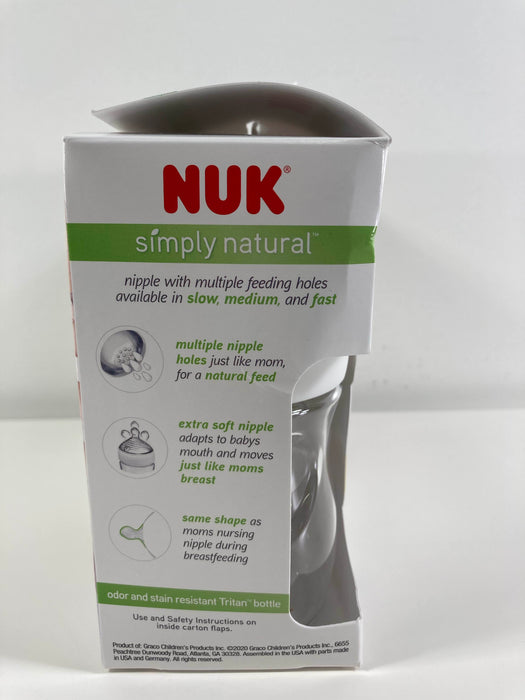 secondhand NUK Simply Natural Bottles, 3pack 5oz