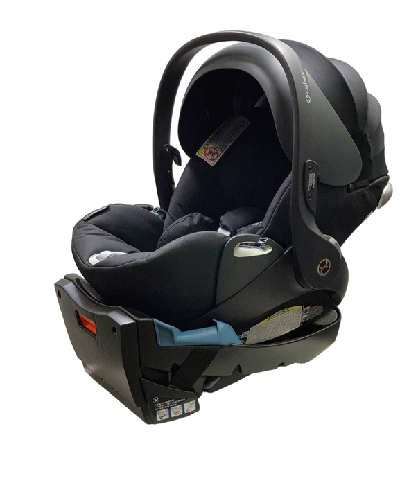 secondhand Cybex Cloud Q Infant Car Seat with SensorSafe, Stardust Black, 2023