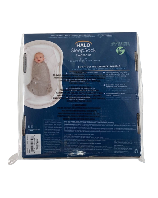 secondhand Halo Cotton Sleepsack, Newborn, Blue