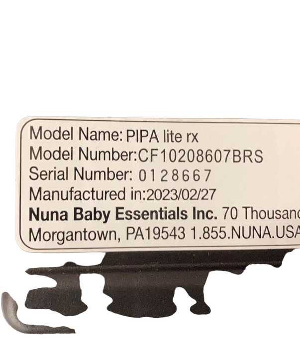 Nuna Pipa Lite RX And Pipa Relx Base, 2023, Brushstroke Dot