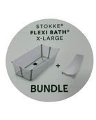 secondhand Stokke Flexi Bath Bundle Pack, Transparent Green, Large