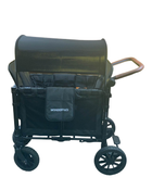 secondhand Wonderfold W2 Luxe Multifunctional Double Stroller Wagon, Volcanic Black, 2023