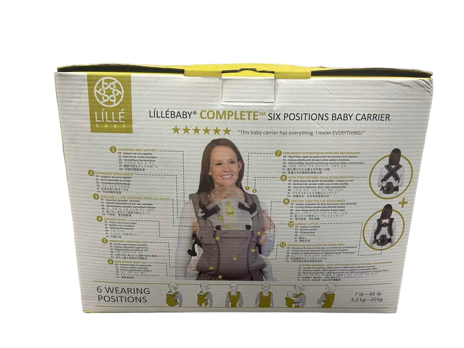 used Lillebaby Complete All Seasons Baby Carrier, Charcoal