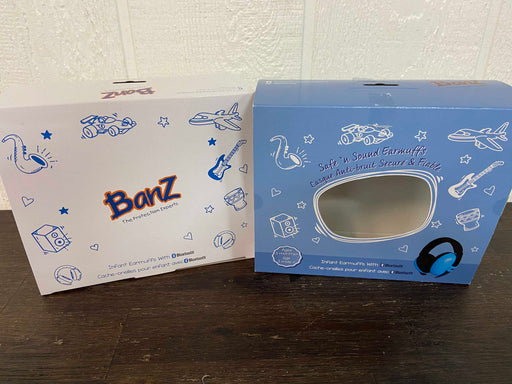 used Baby Banz Mini Earmuffs, With Bluetooth Blue