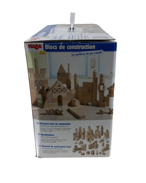 secondhand HABA Wooden Basic Building Blocks, 102 pieces