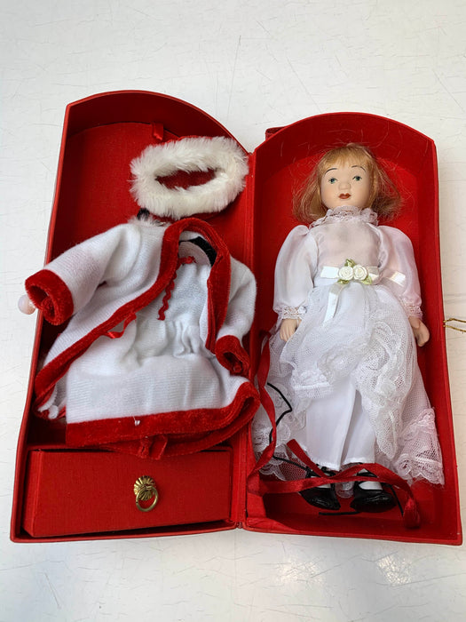 used Baby Doll With Clothes, Porcelain