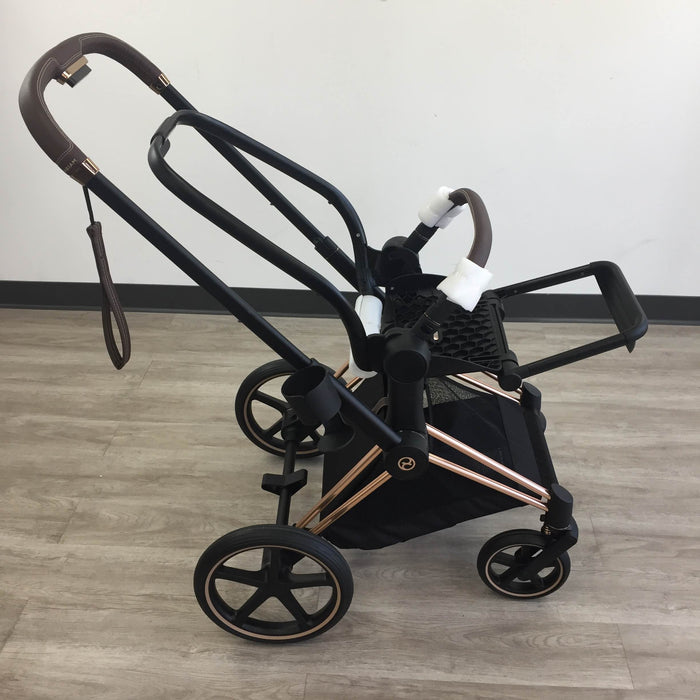 secondhand Cybex Priam Stroller Frame With Waterproof Cover And Car seat Adapters