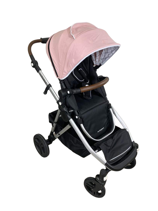 used Mockingbird Single to Double Stroller, 2023, Silver with Penny Leather, Windowpane, Bloom