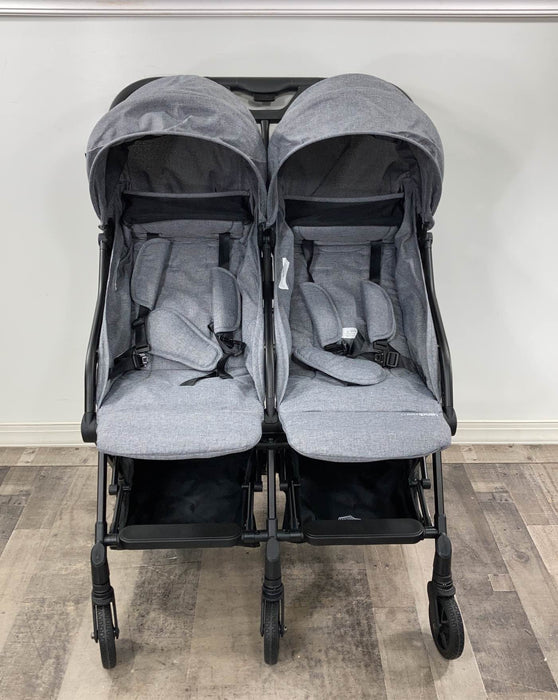 secondhand mompush Lithe Double Stroller, 2022, Grey