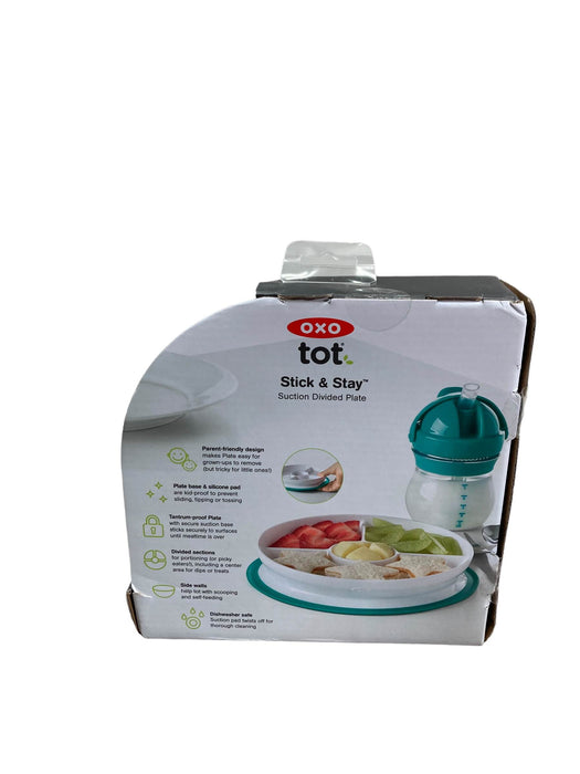 secondhand OXO Tot Stick & Stay Suction Bowl, Teal