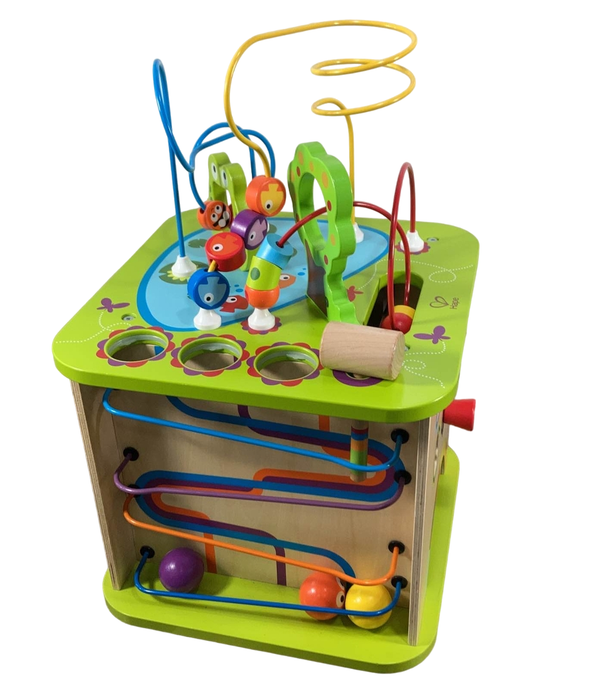 secondhand Hape Country Critters Wooden Activity Cube