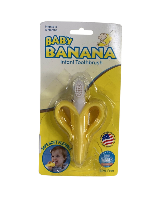 used Baby Banana Infant Toothbrush, Yellow