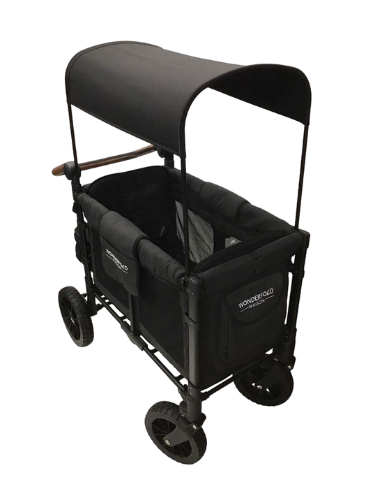 used Wonderfold W2 Luxe Multifunctional Double Stroller Wagon, 2022, Volcanic Black