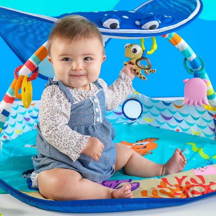 secondhand Disney Baby Finding Nemo Mr. Ray Ocean Lights Activity Gym