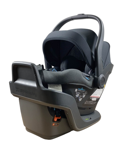 secondhand UPPAbaby MESA MAX Infant Car Seat and Base, 2022, DualTech Jake Charcoal