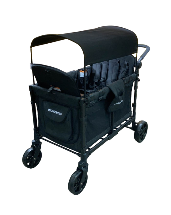 used Wonderfold W4 Elite Stroller Wagon, Volcanic Black, 2023