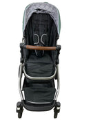 secondhand Mockingbird Single to Double Stroller, Sage, Silver with Penny Leather, Windowpane, 2022